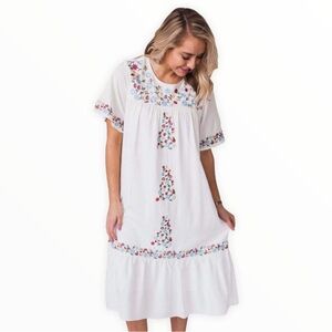 Orange Creek The Flora Embroidered Midi Dress